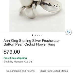Sterling Silver Ann King Ring